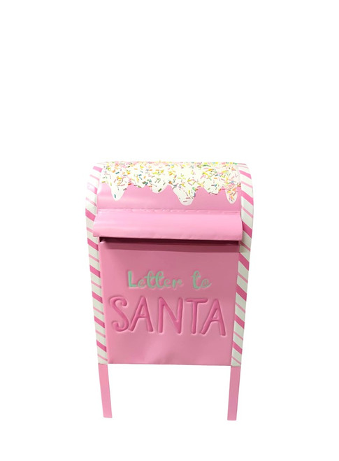 Pink "Letters To Santa" Letterbox
