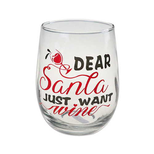 Christmas Hand-Painted Wine Glass