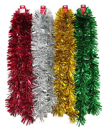 Luxurious 4m Tinsel Assorted Colours