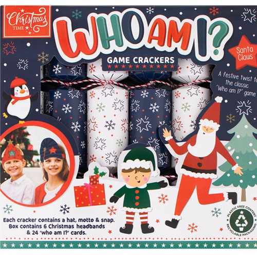 Who Am I Christmas Crackers 6 Pack