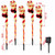 Christmas Solar Pathway Lights SANTA  5 Pieces  52cm