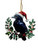 Crow - Christmas tree Ornament - 11cm