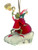 Grinch Christmas Ornament - 9-10cm - Blowing Trumpet