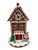 Gingerbread Christmas Cottage w Lights BROWN 22*14*14cm