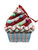 Gingerbread Cupcake Ornament - BLUE PINK BASE 11*6cm