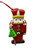 Nutcracker Christmas Ornament - RED TOP RED LEGS 11*6cm