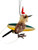 Surfing Kookaburra - Bristlebrush Christmas Ornament - 7-9cm