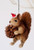 Squirrel Sitting Brown - Bristlebrush Christmas Ornament - 11-12cm