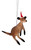 Kangaroo - Bristlebrush Christmas Ornament - 7-9cm