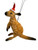 Kangaroo - Bristlebrush Christmas Ornament - 7-9cm