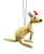 Kangaroo White - Bristlebrush Christmas Ornament - 7-9cm