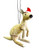 Kangaroo White - Bristlebrush Christmas Ornament - 7-9cm