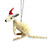 Kangaroo White - Bristlebrush Christmas Ornament - 7-9cm