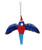Crimson Rosella with Wings - Bristlebrush Christmas Ornament - 15cm