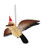 Kookaburra with Wings - Bristlebrush Christmas Ornament - 15cm