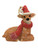 Deer with Scarfe - Resin Tree Ornament - 12cm