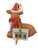 Deer with Scarfe - Resin Tree Ornament - 12cm