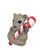 Mouse on Candy Cane - Resin Tree Ornament - 11-13cm