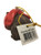 Wombat with Christmas Scarfe - Resin Tree Ornament - 8-10cm