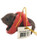 Wombat with Christmas Scarfe - Resin Tree Ornament - 8-10cm