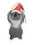 Koala with Santa Hat - Resin Tree Ornament - 8-10cm