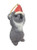 Koala with Santa Hat - Resin Tree Ornament - 8-10cm