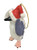 Penguin with Christmas Hat - Resin Tree Ornament - 10-12cm