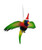 Rainbow Lorikeet with Wings - Bristlebrush Christmas Ornament - 15cm