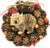 Christmas Pinecone Wreath with Wombat 15cm
