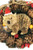 Christmas Pinecone Wreath with Wombat 15cm