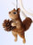 Hanging Ornament - Squirrel Brown Standing 12-13cm
