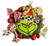 Grinch Face Wreath 35cm