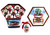 Bauble Set - Christmas truck -  7.5cm - 14 pieces