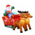 Santa with Reindeer & Sleigh 1.8m - Inflatable Blow Up