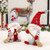 Elves & Gnomes -Silver Christmas Gnome Girl with Broom 27cm