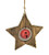 Wooden Door Hanger - Star with Single Bell 33cm