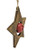 Wooden Door Hanger - Star with Single Bell 33cm