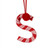 Hanging Candy Cane Letter - " S" - 10cm