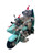 Aussie Christmas Blue Motorbike with Sidecar - 20cm