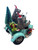 Aussie Christmas Blue Motorbike with Sidecar - 20cm