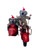 Aussie Christmas Red Motorbike with Sidecar - 20cm