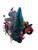 Aussie Christmas Red Motorbike with Sidecar - 20cm