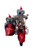 Aussie Christmas Red Motorbike with Sidecar - 20cm