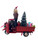 Christmas Aussie Red Tuk Tuk - 26cm