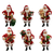 17cm Mini Santa with Bells - Resin Christmas Ornament (6 Designs)
