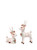 Deer - Pastel with Holly Leaves (sold as a pair) - 37cm
