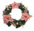 Rose Gold Poinsettia Wreath 55cm
