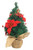Red Gold Poinsettia Tree 60cm