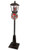 Antique Street Lamp - Single Lamp Gun Grey - LIghts, Music, Movement 180cm