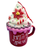 Let It Snow Peppermint Tree Mug Ornament 15cm